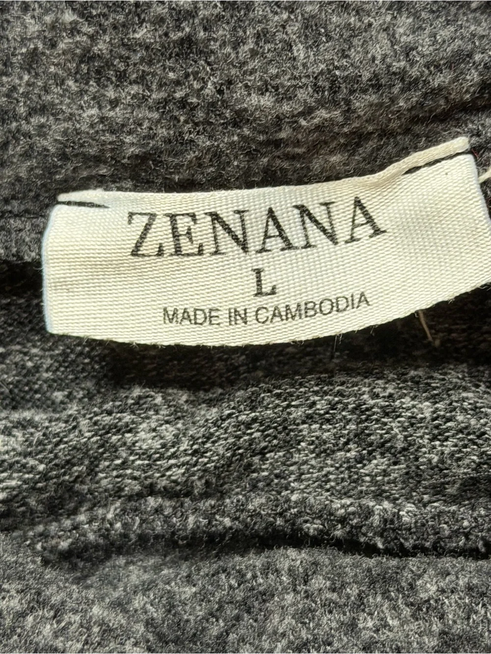 Zenana Outfitters Charcoal Gray Soft Knit Oversized Turtleneck Sweater Large